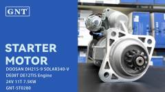 24V 11T Starter compatible with DOOSAN DE12TIS DE08T Engine 19080037 500284 DRS0977N 30051600055A 30051600055C 65262017070D