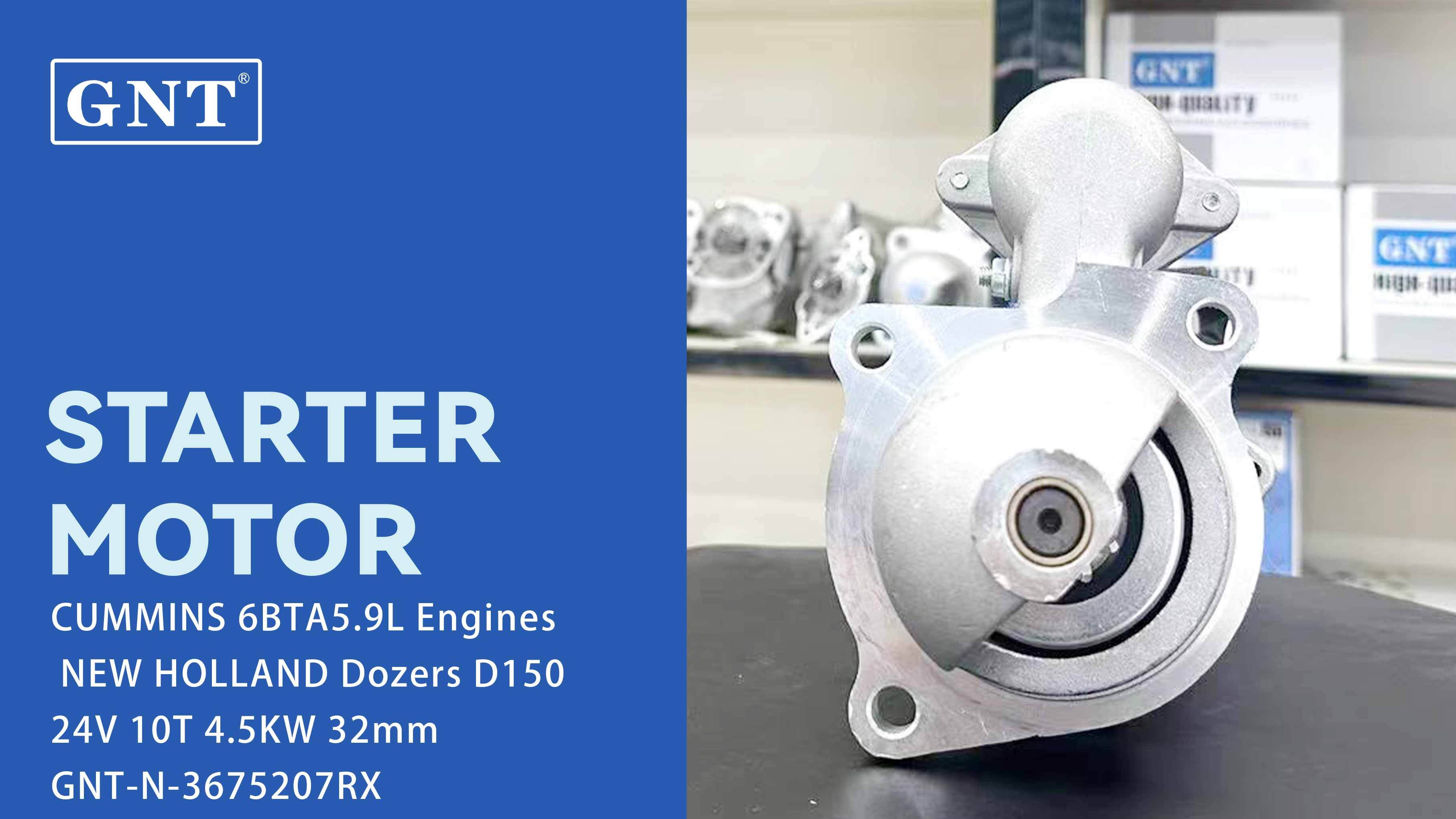 24V 10T Starter compatible with CUMMINS 6BTA5.9L 28MT Engine 10465349 10465401 1109192 1109194 1109539 1113285 1998359 1998360 1998379