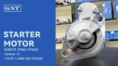 12V 8T Starter compatible with Yanmar 3TN66 Engine 2506953 S114443 S114443A S114653 S114653A S114653B S114813 S114816 AM875014 AM878176 AM878813 SE501846