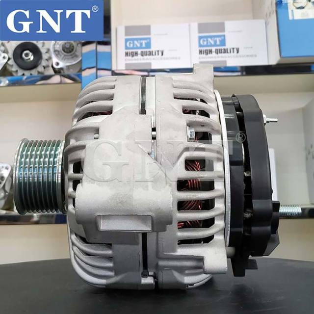 24V 130A Alternator compatible with JOHN DEERE 6135HF Engine 0124655080 0124655191 0124655192 F00E100643 RE538907 RE558679 SE502564 AT488138