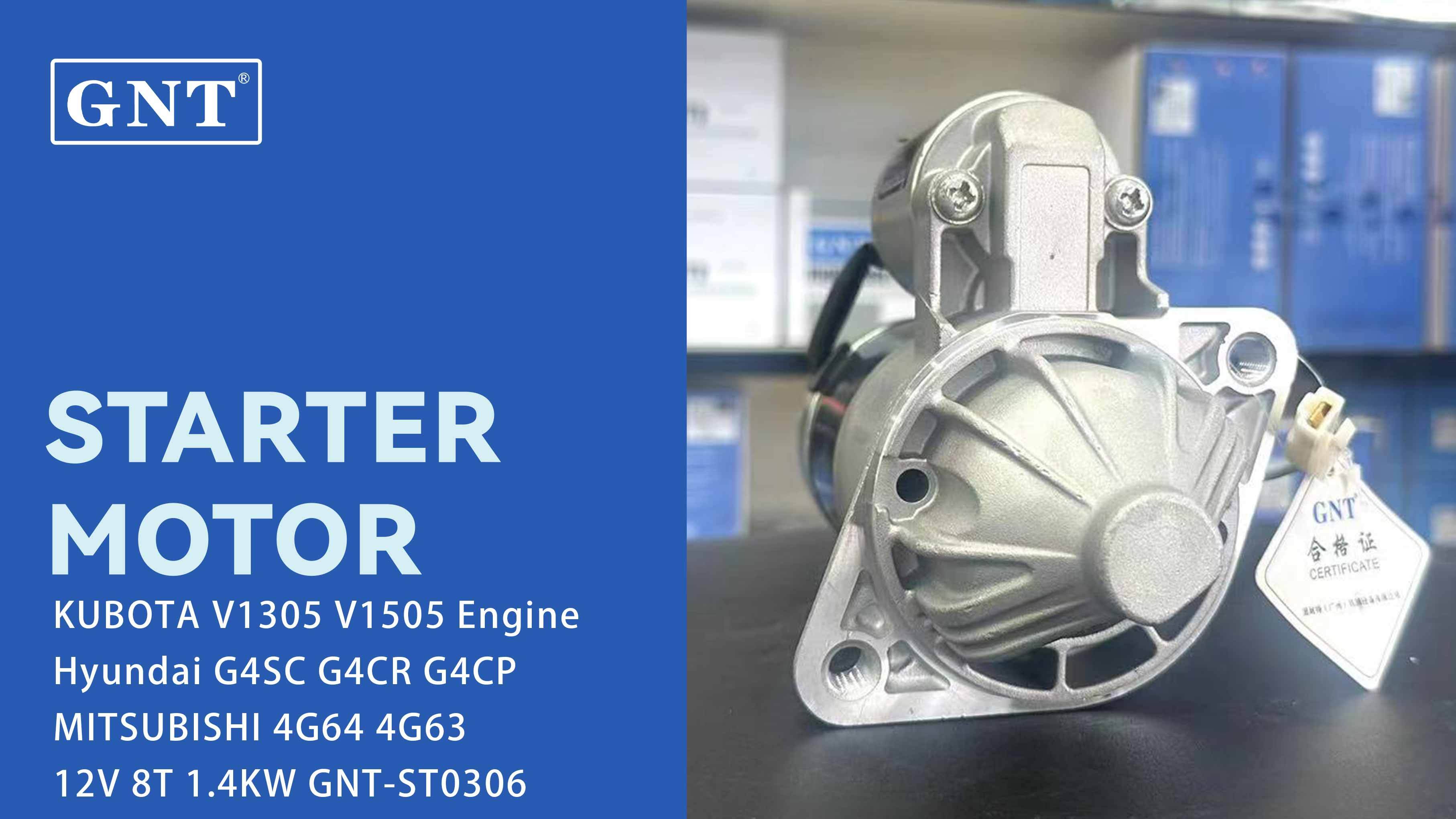 12V 8T Starter compatible with Hyundai G4CP Engine M1T85481 M1T85482 M2T52381 M2T52382 MD072382 MD099667 MD162839 MD162841 MD337238