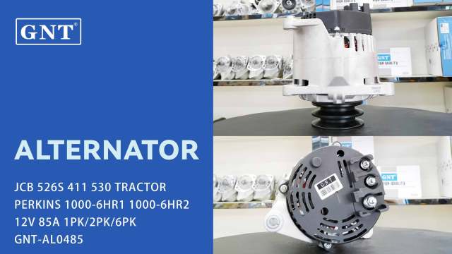 12V 85A Alternator compatible with JCB 526S Engine 2871A303 2871A306 2871A307 2871A308 2873A301 3715647 3943494 F0128745 63377462 MAN7462