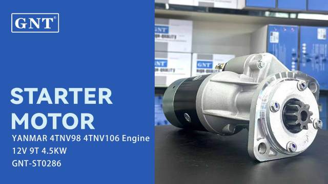 12V 9T Starter Motor compatible with Yanmar 4TNV106 Engine 11957877010 VOE15065343 14522114 S14102C HST14102B HST14102C 30051600051 K9006124 DRS0957