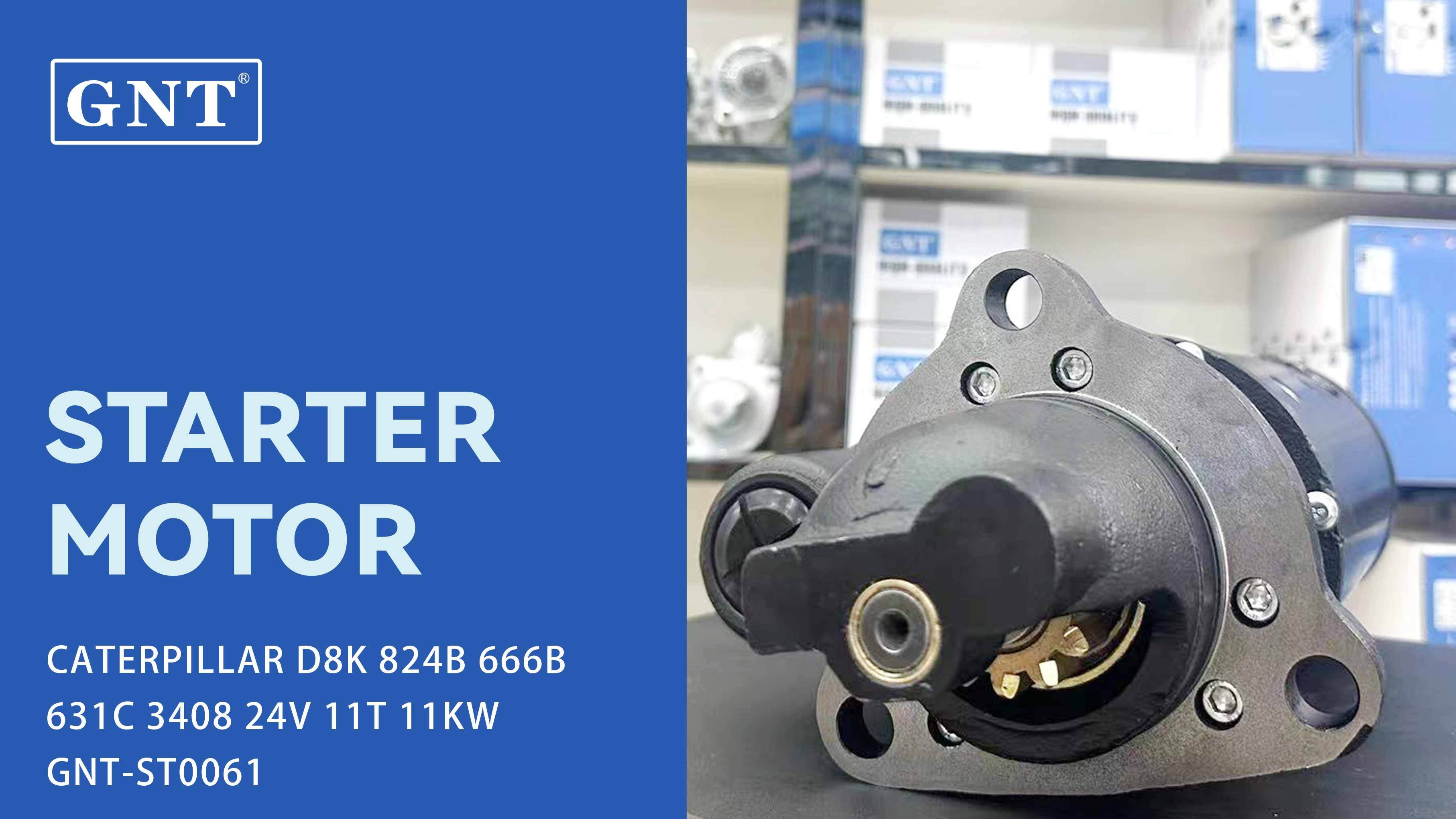 24V 11T Starter compatible with CATERPILLAR D8K 633C 639D 3408 Engine 6V0588 LM1431 OR5212 3604655RX STD2254EC STD2254NB 112254