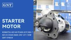 24V 12T Starter compatible with KOMATSU PC600-8 Engine 03517020683 03517020684 03517020690 03517020691 6008638113 6008638111 6008638112 6008134230 4980283
