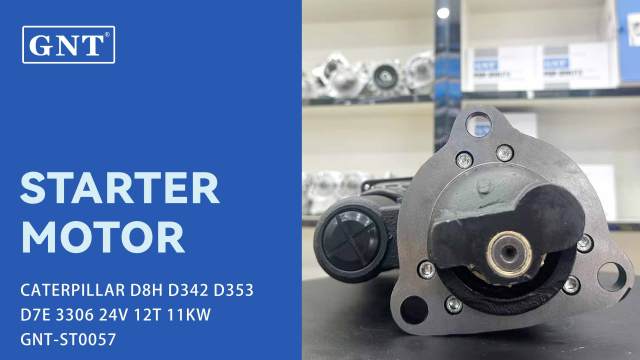 24V 12T Starter compatible with CATERPILLAR D8H Engine 0374458 0R5214 10R1913 1P9162 1P9182 3S4458 3T2781 3T3430 3T8950 5L4431 7N8604