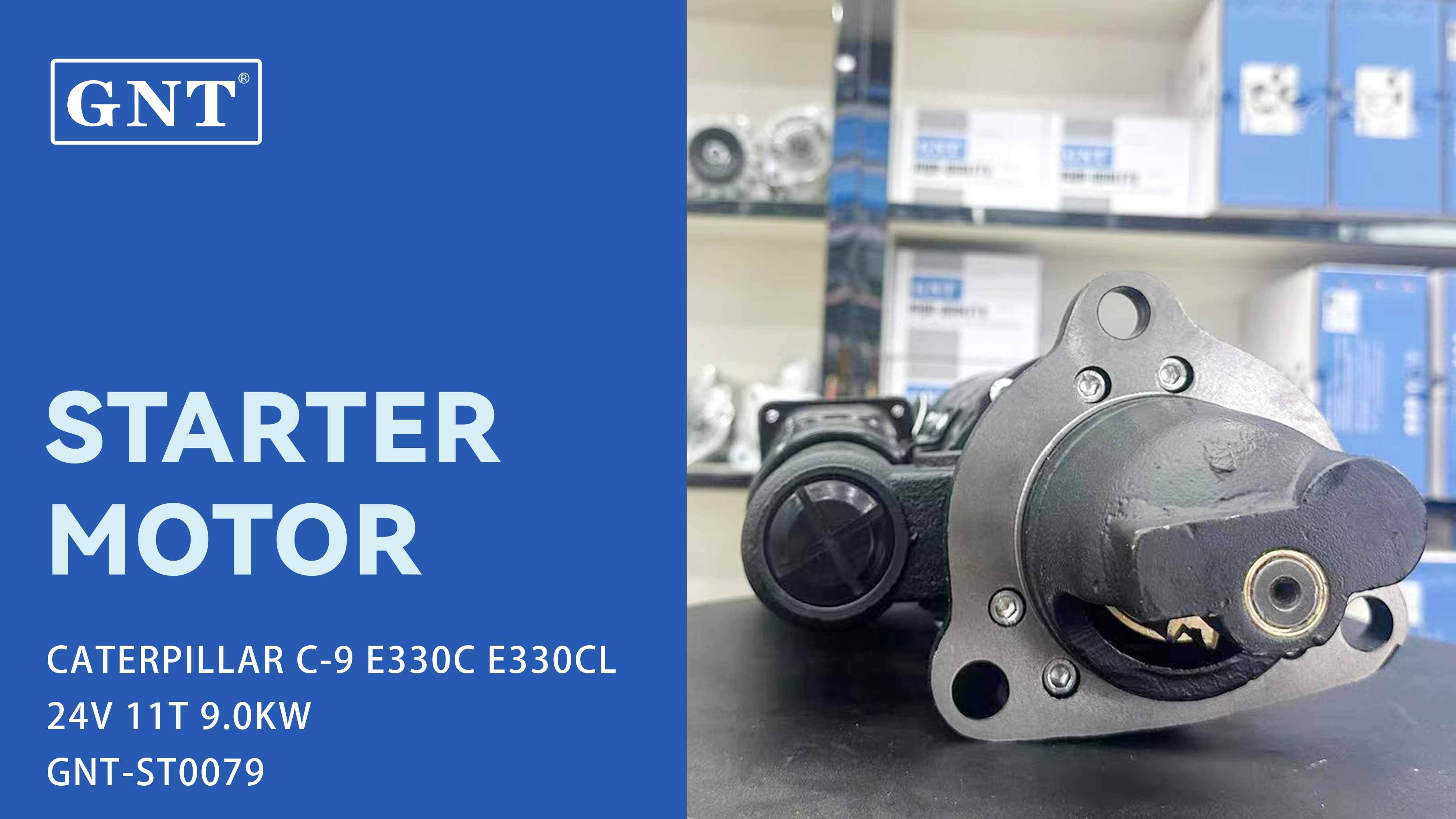 24V 11T Starter compatible with CATERPILLAR C9 Engine 0R4259 0R4272 0R5211 0R5213 1054729 10R1852 10R9815 10R9816 1478588 1802435 1860067