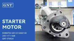 24V 11T Starter compatible with KOMATSU 6D125 Engine 0230006613 0230007022 0230007023 0230007492 0230007530 0230007732 0230007760 0230007765