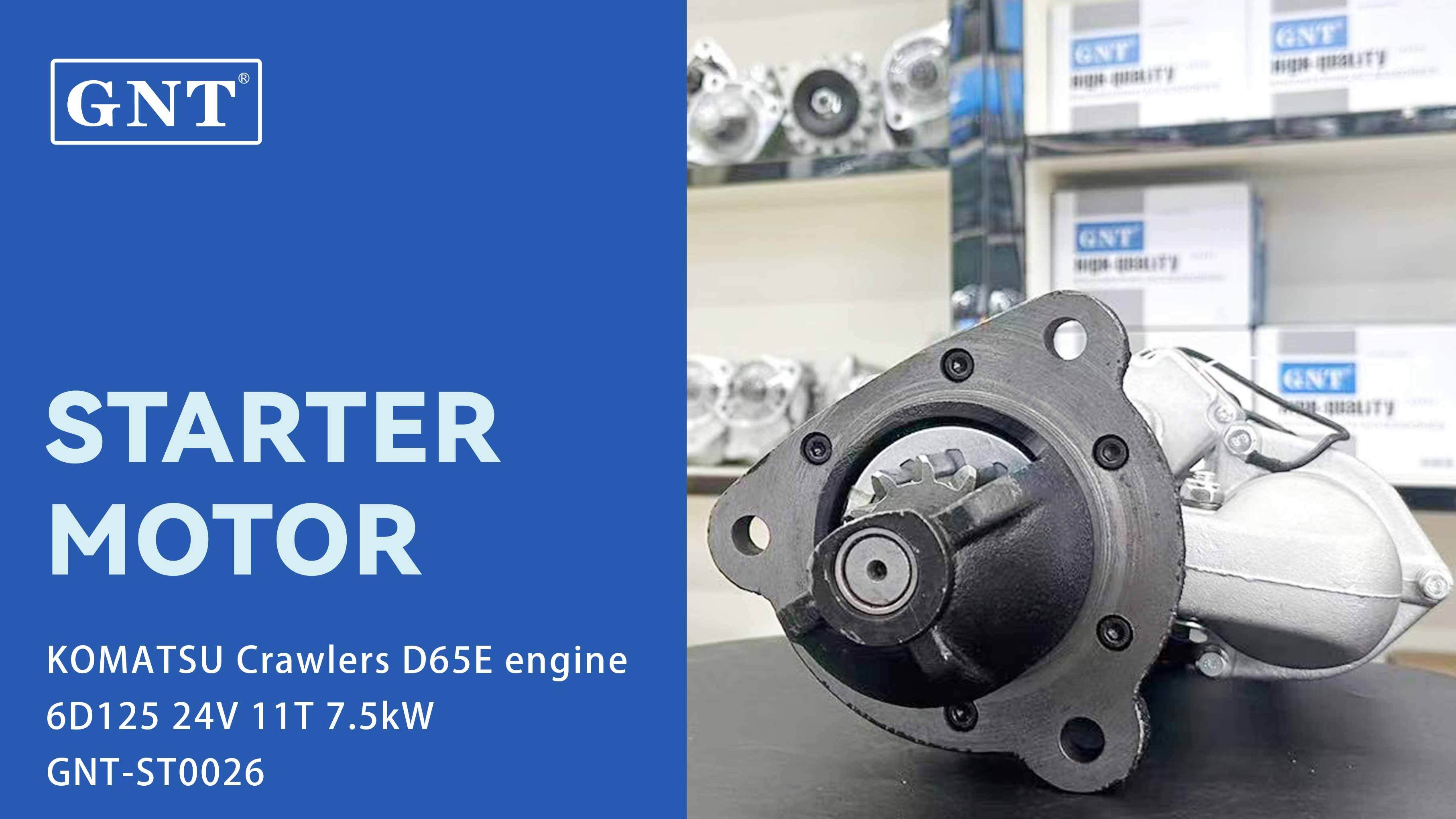 24V 12T Starter compatible with KOMATSU 6D125 D65E Engine 6008136631 6008635710 PC3007 300N10345Z TK4164EC STK4164SK STK9164WD