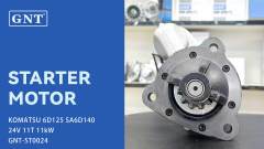 24V 11T Starter compatible with KOMATSU 6D125 Engine 6008133510 6008133610 6008133611 6008133612 6008133613 6008133640 6008133710 6008133711