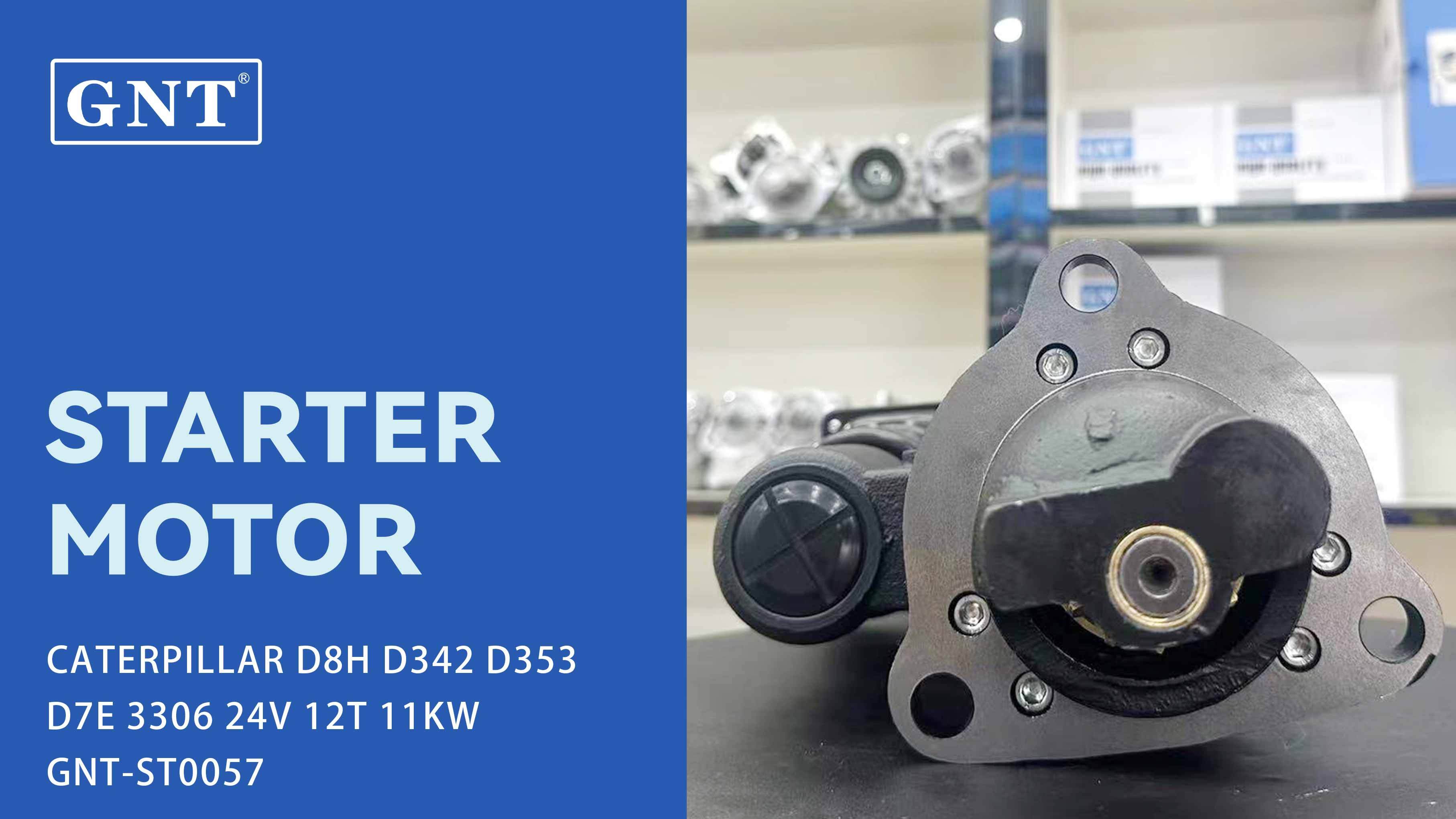24V 12T Starter compatible with CATERPILLAR D8H D8K Engine 3604645RX CST60618AS CST60618GS STD8374WA STD8374NB 300N11550Z