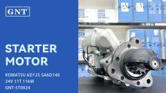 24V 11T Starter compatible with KOMATSU 6D125 Engine 230003284 230003285 230003331 230003332 230004530 230006250 230006251 230006530