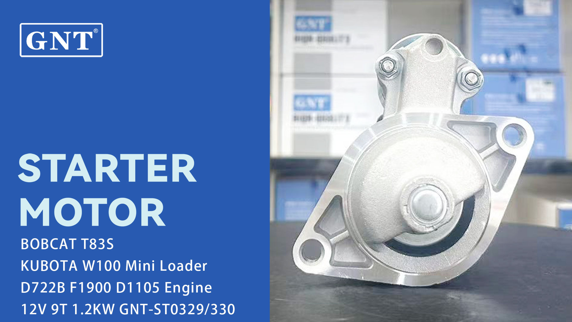 12V 9T Starter compatible with Kubota ZD25 Riding mover Engine 