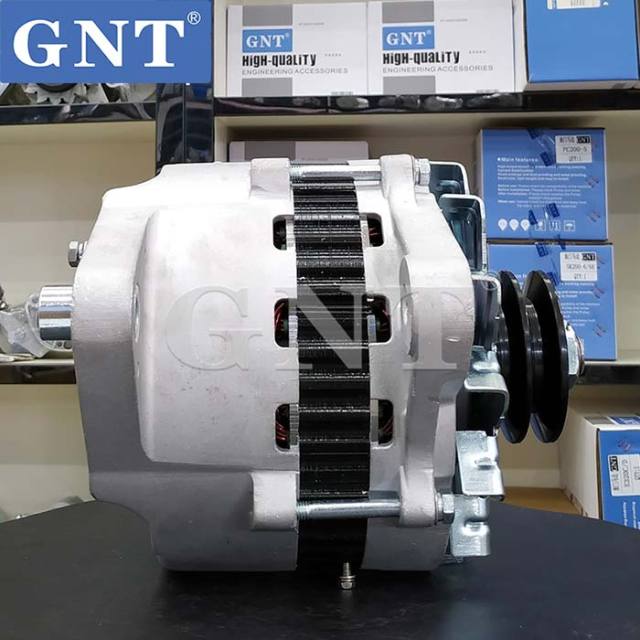 24V 90A Alternator compatible with KOMATSU 6D140 PC700-8 Engine 6008259310 6008259710 6008259720 6008259730 6008619120 6008619121