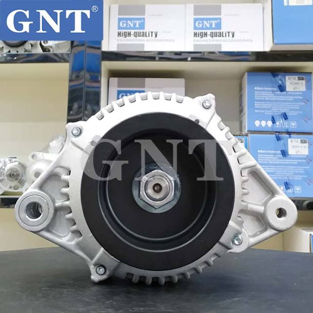 24V 40A Alternator compatible with KOMATSU 6D102 Engine 1012114310 1022112820 1022119060 6008613410 6008613411 6008613420 6008216410