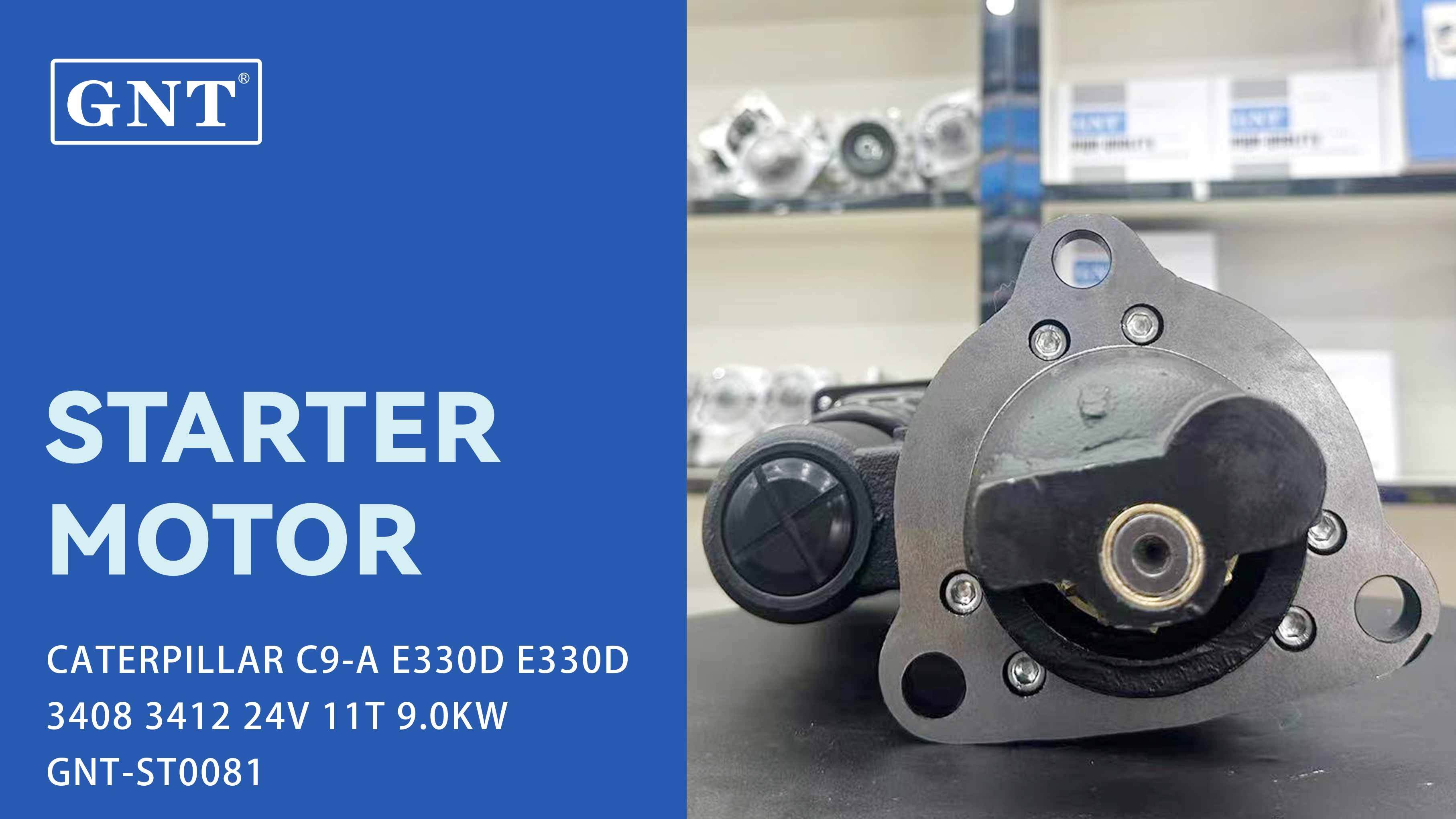 24V 11T Starter compatible with CATERPILLAR E330D Engine 1993837 1993842 1993854 1993924 1993933 1993941 MS1-411A MS7-301C 943251568