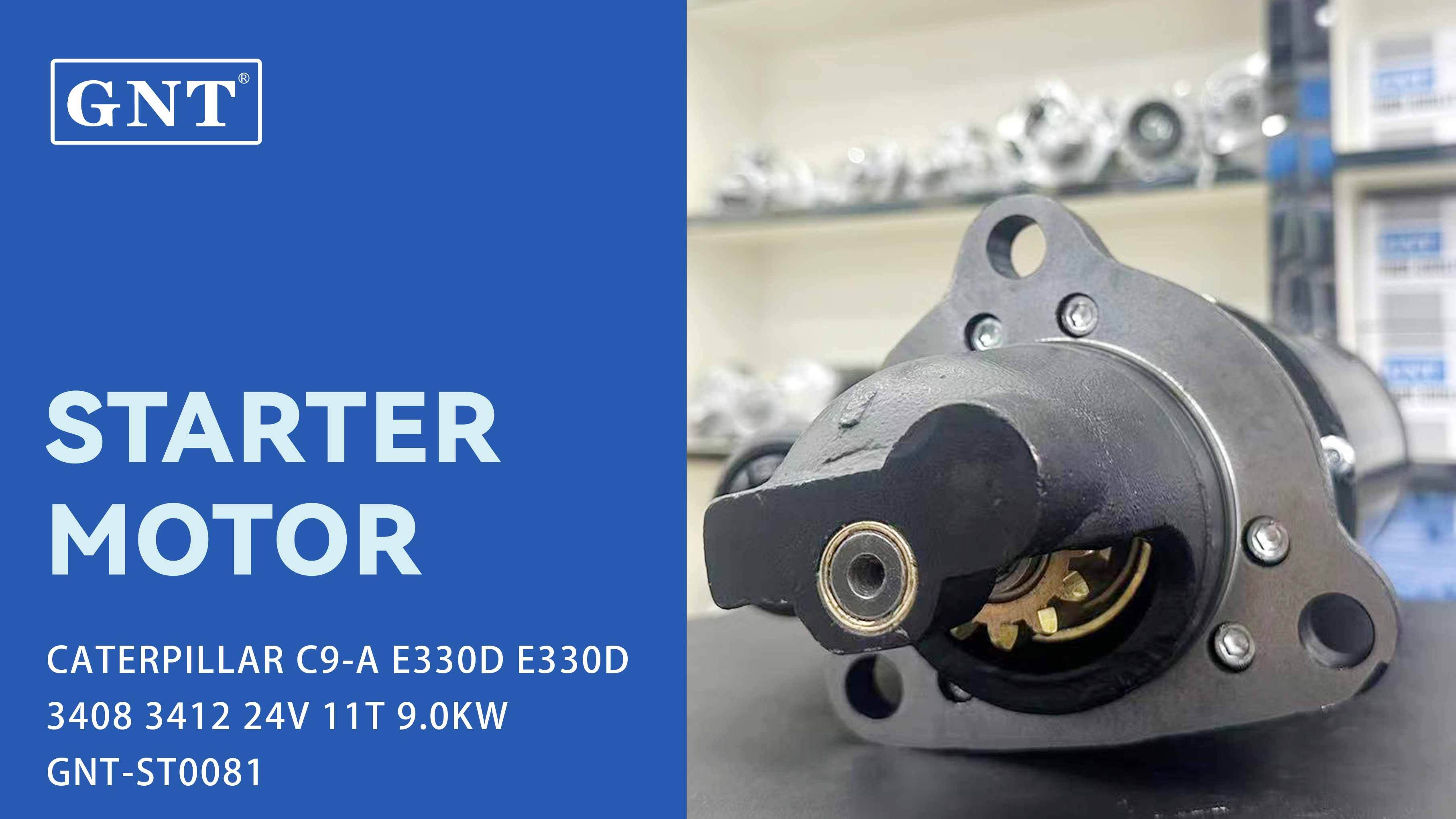 24V 11T Starter compatible with CATERPILLAR E330D E336D Engine 135161 2871253 3021036 3103952 3603862RX 3604321RX 3910646 121555C91 US864