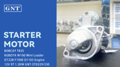 12V 9T GNT Starter compatible with Kubota D722B Engine 015386 015508 015873 0986023460 3390105 6680542 6681742 6962169 110447 113211