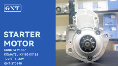 12V 9T Starter motor compatible with Kubota KX180 KX185 V3307 Engine 4280004860 STN1551LP STN1551NL STN1551YJ 1G52463010 300N11719Z