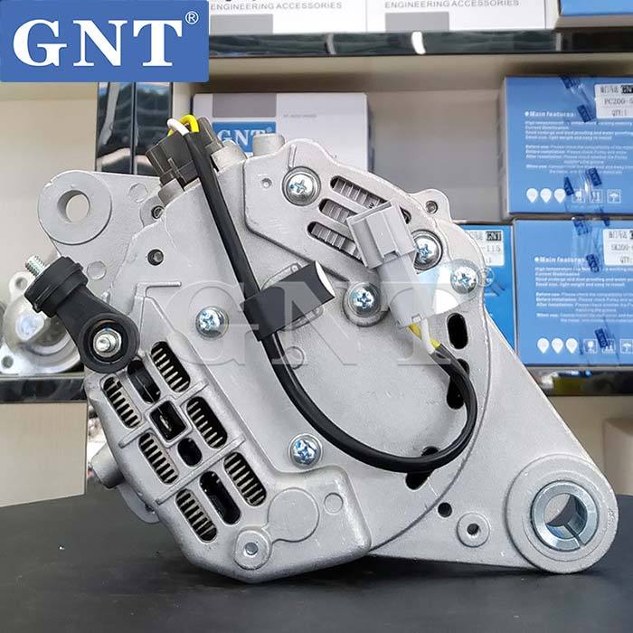 24V 50A Alternator compatible with MITSUBISHI D04FR SK140-8 Engine 0350004598 0350004838 0350004848 0620000130 60086103111 71440471