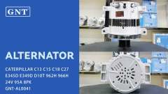 24V 95A Alternator compatible with CATERPILLAR C13 E345D Engine 10R9095 10R9096 2267683 2357133 5613001 2871A703 287A703 DAN2004 DAN2005