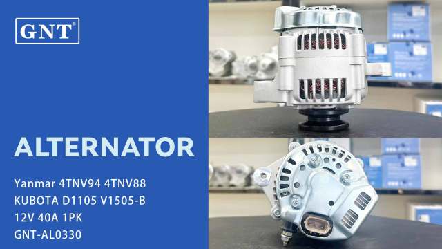 12V 40A Alternator compatible with KUBOTA D1105 V1505-B Engine 1K57464016 DAN2017 DAN2027 1002114730 1002114731 1002114732 1012111452