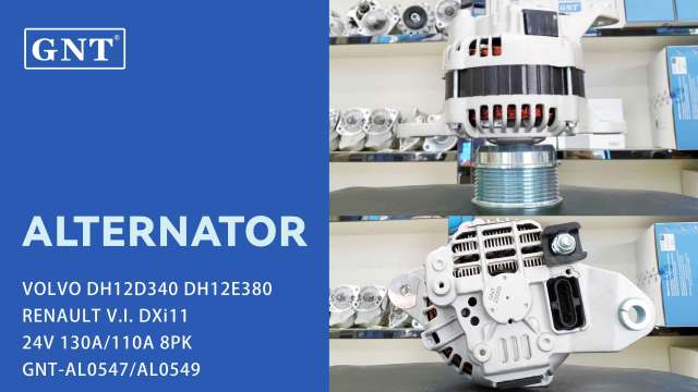24V 130A Alternator compatible with VOLVO DH12D340 Engine 0124655500 0124655505 0986049360 1986A01033 1986A01034 F042301131 01183408