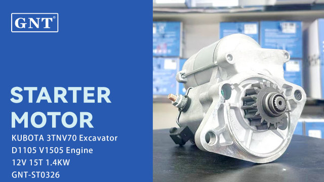 12V 15T Starter motor compatible with Kubota V1505 Engine 2280006320 2280006321 2280806321 DSN2087 1623563010 1623563011 1623563012 1742363012