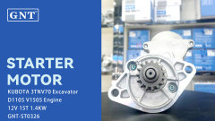 12V 15T Starter motor compatible with Kubota D1105 Engine 2280006320 2280006321 9722809632 1623563010 1623563011 162356301 LRS02308 112547