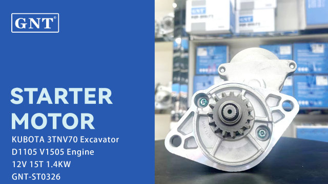 12V 15T Starter motor compatible with Kubota D1105 Engine 2280006320 2280006321 9722809632 1623563010 1623563011 162356301 LRS02308 112547