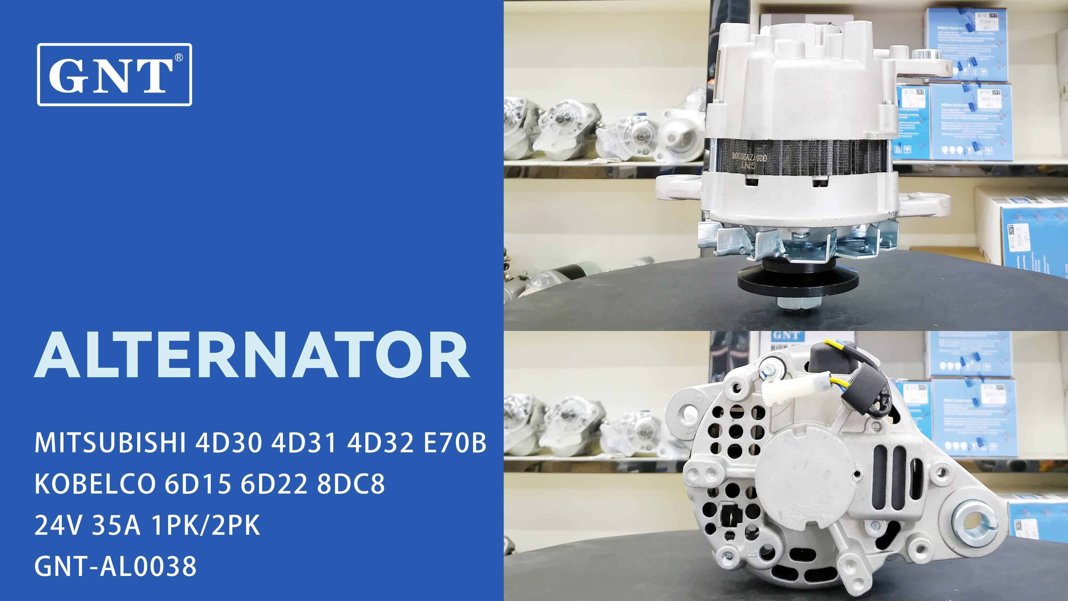 24V 35A Alternator compatible with MITSUBISHI 4D32 E70B Engine A2T72083 A2T72185 A2T72188 A2T72189 A2T72189AM A2T72286 A2T72883 A2T72893