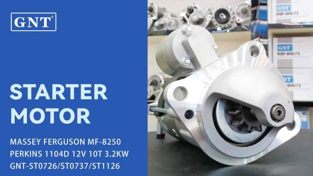 12V 10T Starter compatible with PERKINS 1104D Engine 2253148 3575202 5269854 3127539 860714 M100R2016SE M100R2016SE-VPP MS111 MS225 MS289