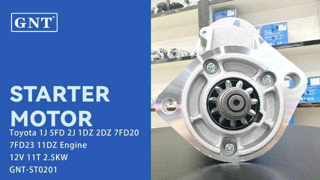 12V 11T Starter compatible with Toyota 1J 5FD 2J 1DZ 2DZ 7FD20 7FD23 11DZ Engine 1280000971 1280000972 1280000973 1280004110 1280004111