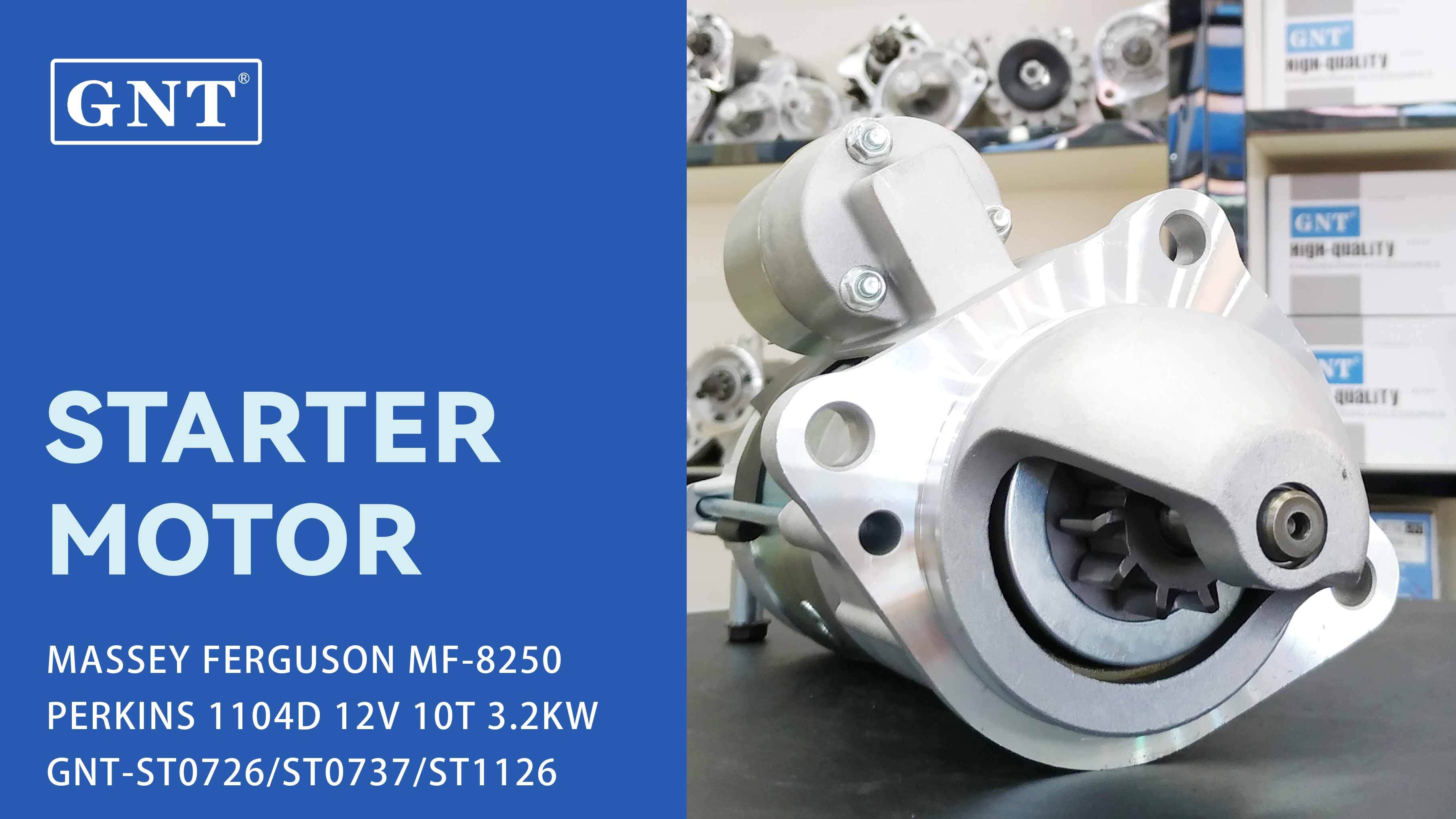 12V 10T Starter compatible with PERKINS 1104D Engine 28738071 2873K404 2873K621 2873K632 3586847 T400267 T400268 T410874 T410861