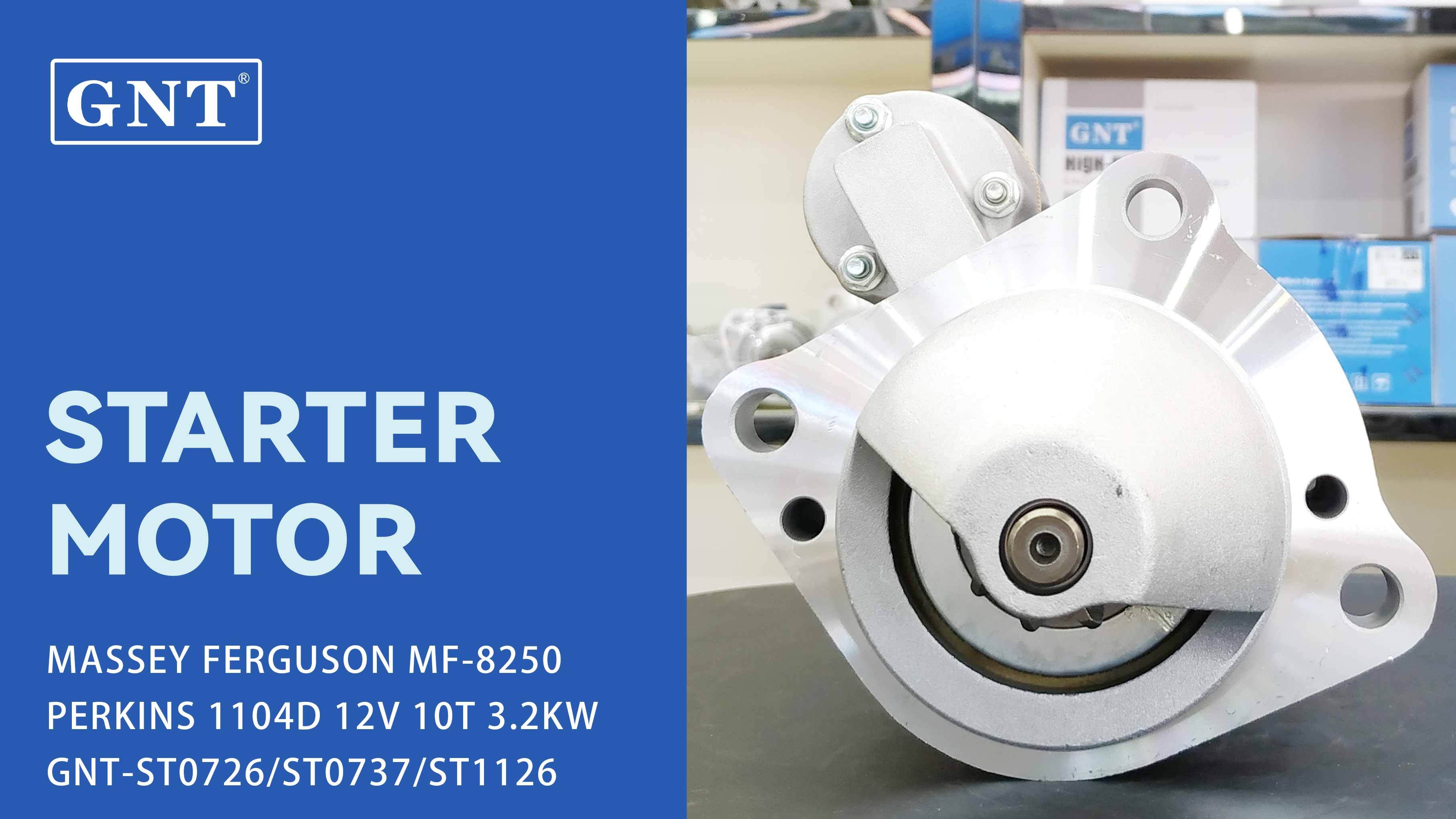 12V 10T Starter compatible with PERKINS 1104D Engine 3784889M1 3784889M2 3784890M1 3823621M91 3823621M95 19083001 DRS0066 DRS0066N DRS0279