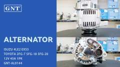 12V 45A Alternator compatible with ISUZU 4LE2 EX55 Engine 2706078003 270607800371 LRA1719 LRA01719 CAL40138 CAL40138ES CAL40138GS
