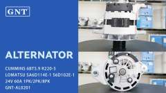 24V 60A Alternator compatible with CUMMINS 6BT5.9 Engine 0R8279 0R8332 1077977 1322156 0986081030 F032CA1620 3675174RX 3675201RX