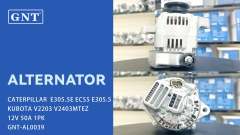 12V 50A Alternator compatible with CATERPILLAR E305.5E C2-6 Engine 1661564011 1661564012 1661564013 1661564014 1661564015 3A61174011