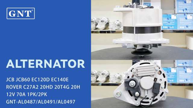 12V 70A Alternator compatible with JCB EC120D Engine 54022437 54022439 54022483 54022531 54022554 54022616 LRA461 CA564IR 83632800 2541290