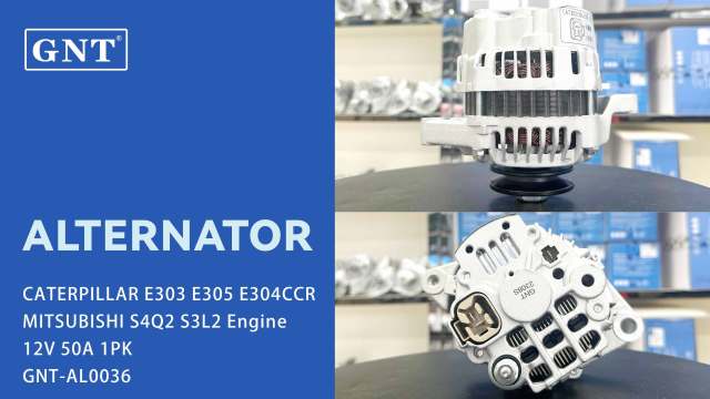 12V 50A Alternator compatible with CATERPILLAR E303 Engine 32A6800302 A007T02071 A007T02071A A007T02071C A007T02077 A007T02077A A007T02077C