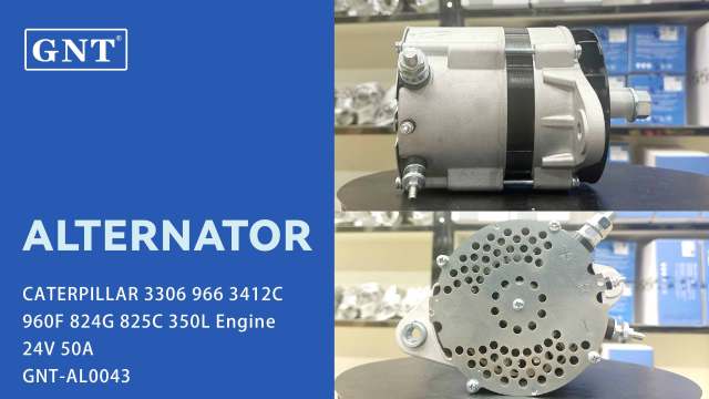 24V 50A Alternator compatible with CATERPILLAR 3306 Engine 1002110890 1002116100 1012116100 3078115 4060811 11039152 UA1114IR CAL60604AS
