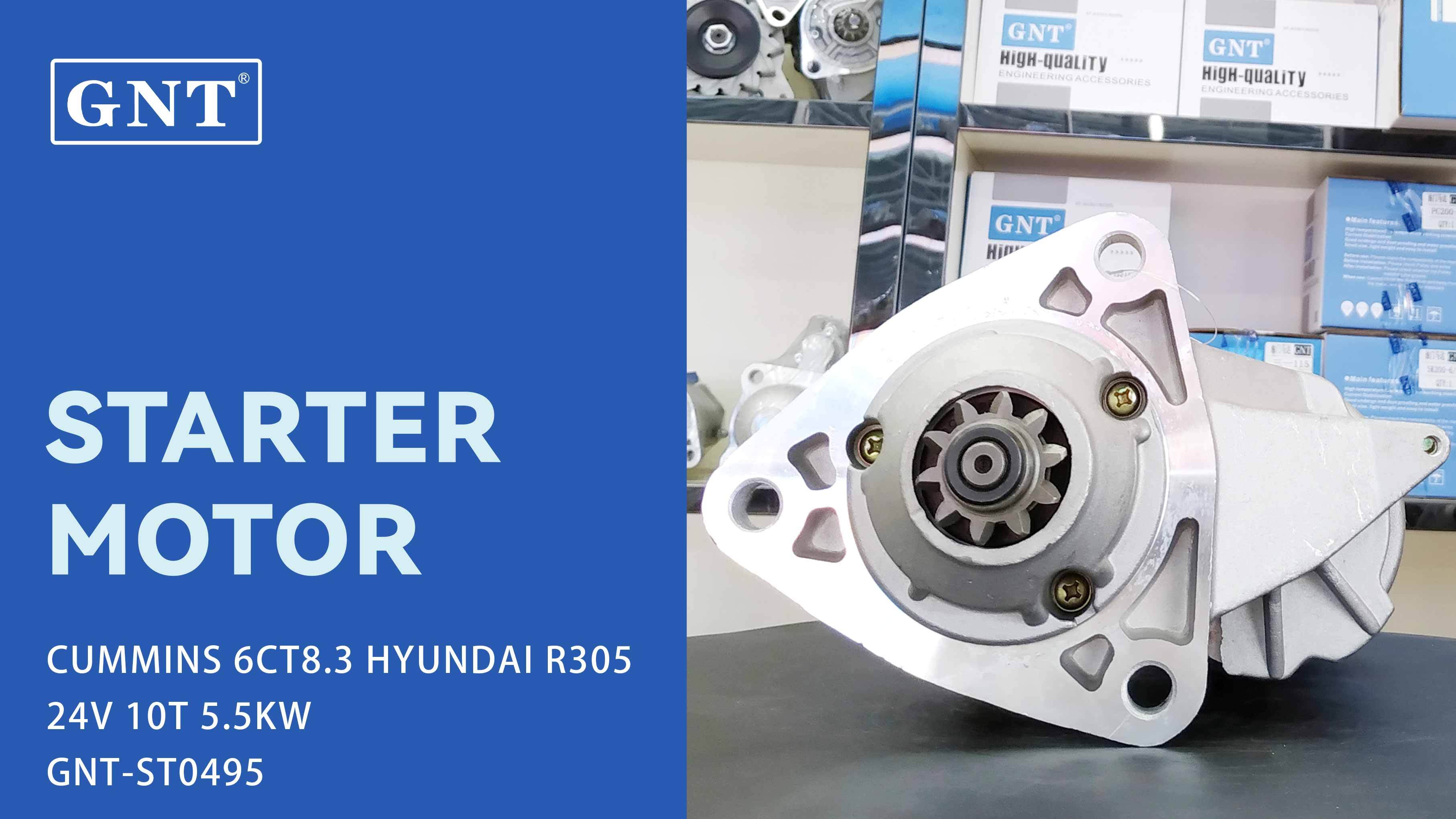 24V 10T Starter compatible with CUMMINS 6CT8.3 Engine 121502400 3283214 3283814 3604662 3604662RX 3675247RX 3920329 604662RX C3957597