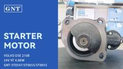 24V 9T Starter compatible with VOLVO D5E Engine AZF4371 AZF4515 IS0842 2913163700 2913184900 IS1366 6200662 7026025A 1480963 861053