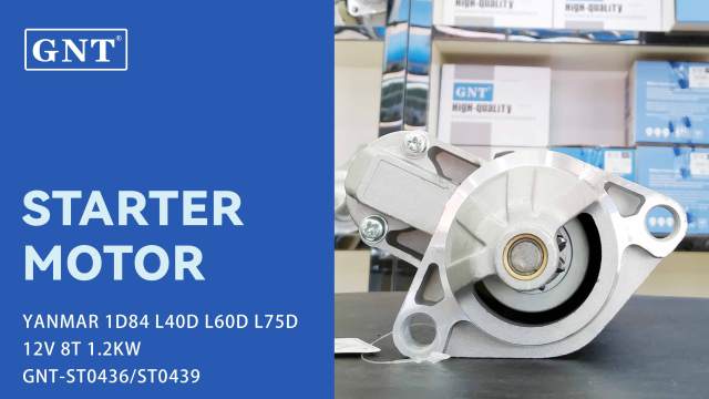 12V 8T Starter compatible with YANMAR 1D84 Engine 11131186 AZE1230 IS1066 1436177010 11436177011 11436277010 11436277011 11439977010