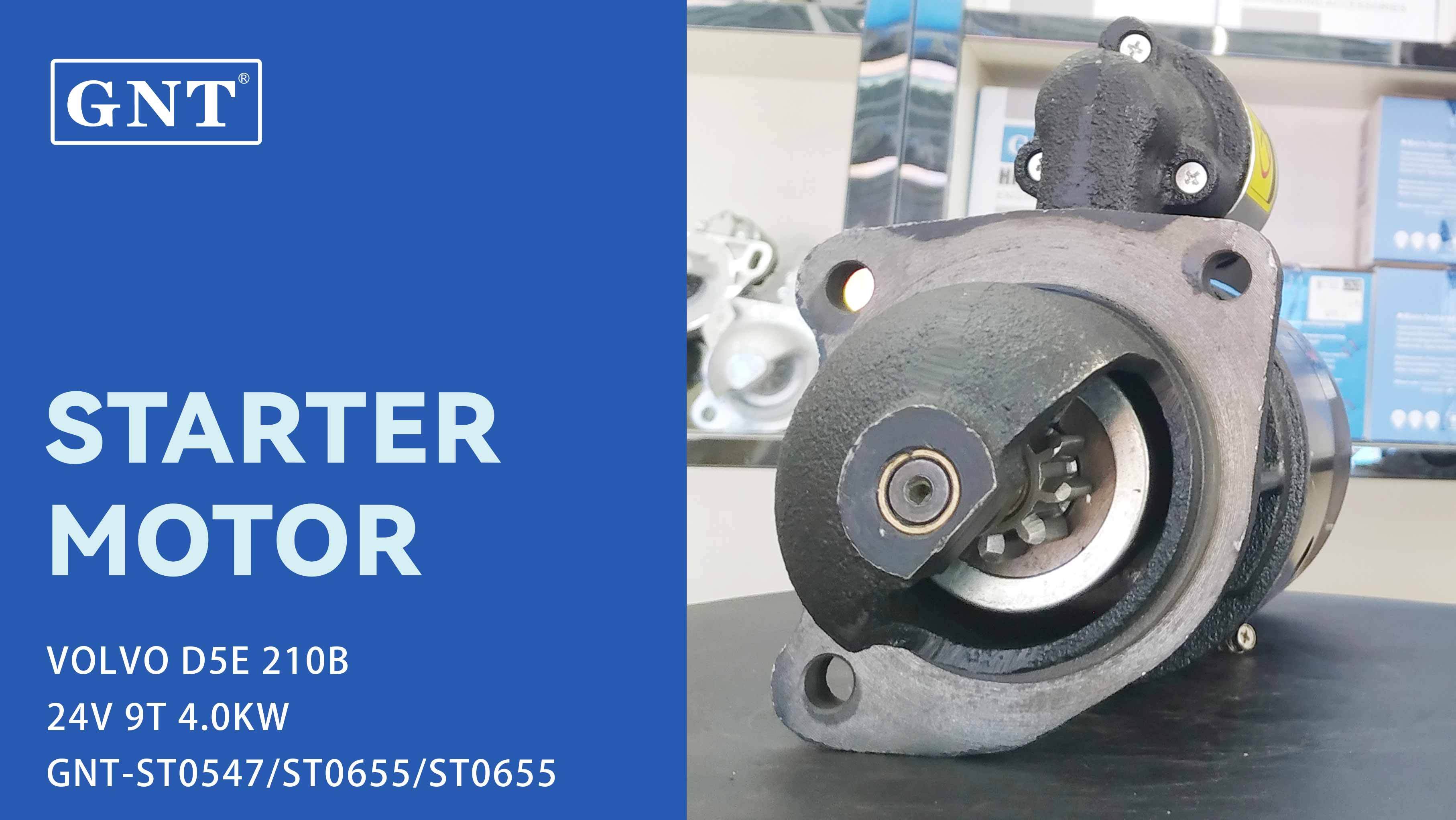 24V 9T Starter compatible with VOLVO D5E Engine 20405828 2041237 21311522 22175633 22175635 8EA726170001 063522310050 PA510164 