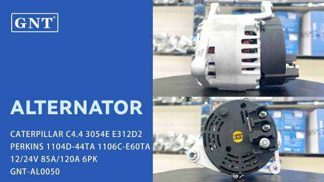 12V 120A Alternator compatible with CATERPILLAR C4.4 Engine 185046522 185046523 2871A156 2871A302 2871A307 2871A308 3181A084 3491368 3671193M91