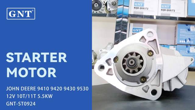12V 10T Starter compatible with JOHN DEERER 9410 9630T 9530T Engine RE525468 RE533091 RE536498 RE539584 SE502678 STN9853WA 19853N