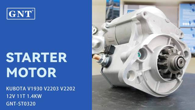 12V 11T Starter compatible with KUBOTA V2202 V1930 Engine 1510963012 1526163012 1560163010 1560163011 1560163012 1562163010 1562163011