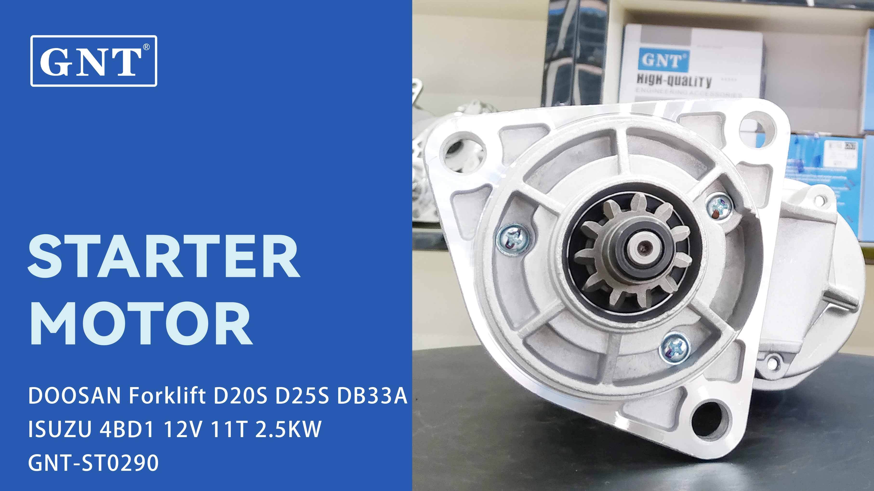 12V 11T Starter compatible with DOOSAN D20S DB33A Engine 1280007753 0280004870 0280005491 0230001980 031115020 031115021 7X0994
