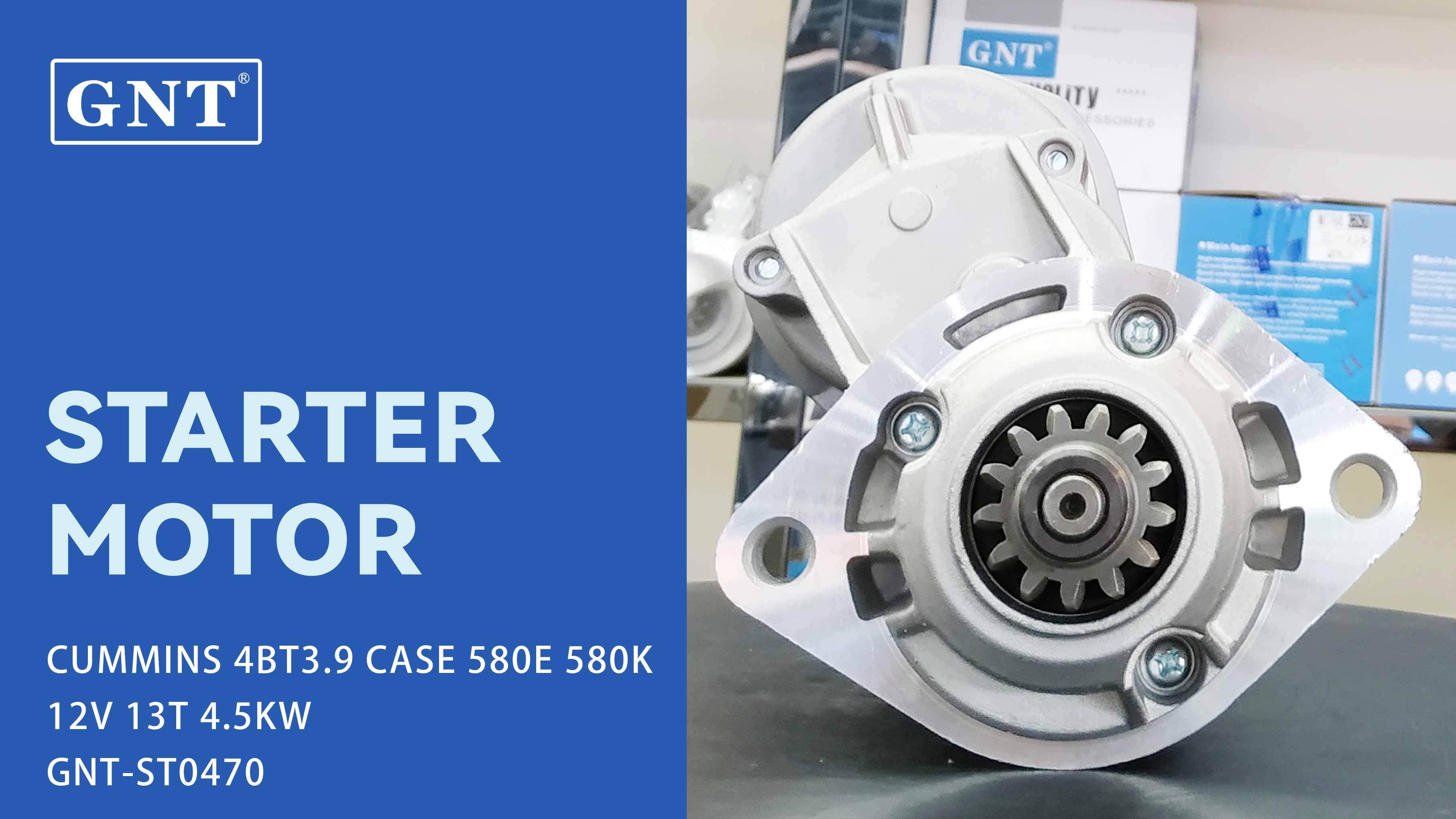 12V 13T Starter compatible with CUMMINS 4BT3.9 Engine 1308066H91 3604485NW 3604485RX 3604660NW 3604660RX 3675154NW 3675154RX 3904466